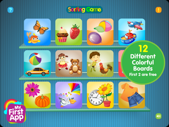 Sorting game for preschool kid iPad screenshot 2 - Education app