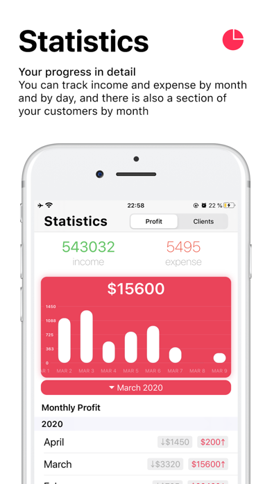 The Way - Customer Accounting Screenshot