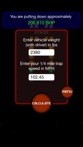 Game screenshot Drag Race Calculator apk