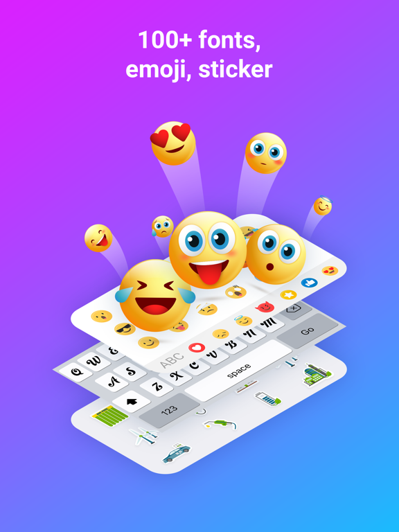 Fonts Now: Fonts Keyboard iPad screenshot 1 - Utilities app