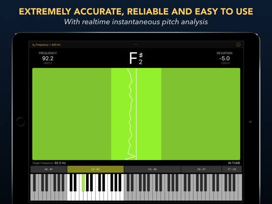 Piano Tuner PT1 iPad app afbeelding 5