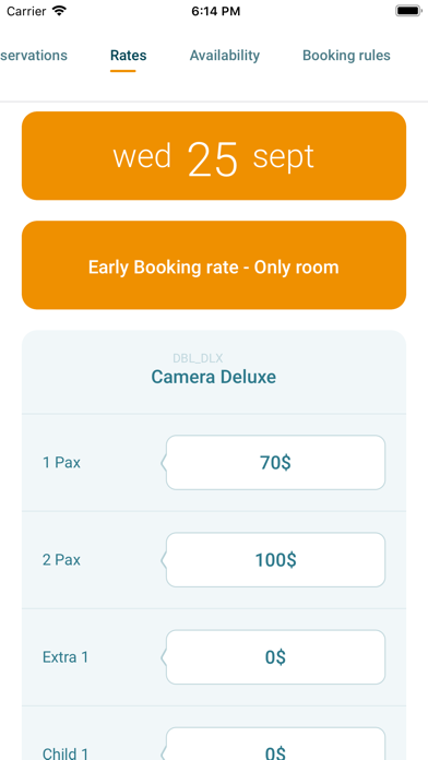 Vertical Booking Screenshot