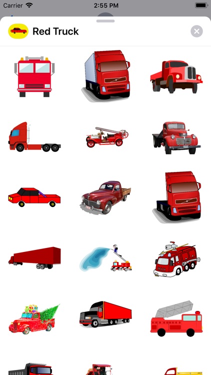 Red Truck Stickers