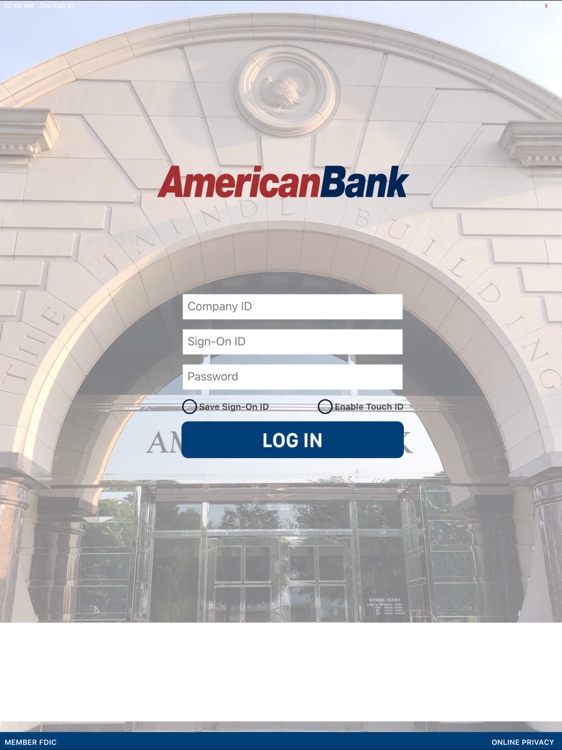 American Bank Inc Biz for iPad