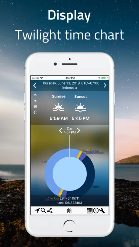 Luminos Map: Twilight Nav Tool
