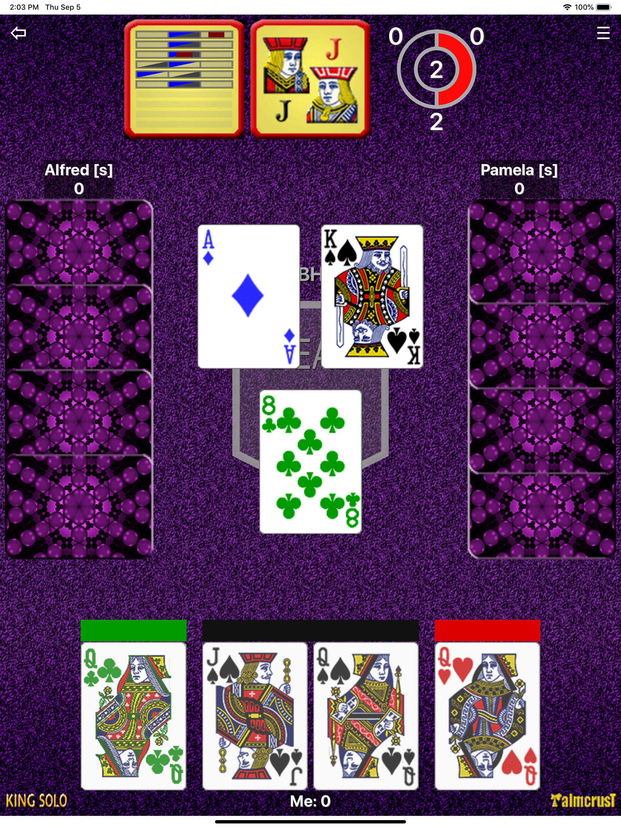 King Solo (Preferans-style)