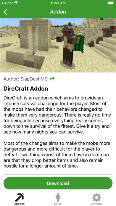 How to cancel & delete MCPE Addons and Skins from iphone & ipad 3