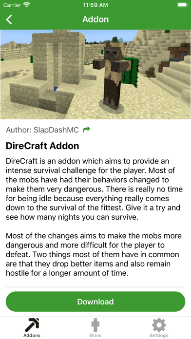 MCPE Addons and Skins screenshot 3