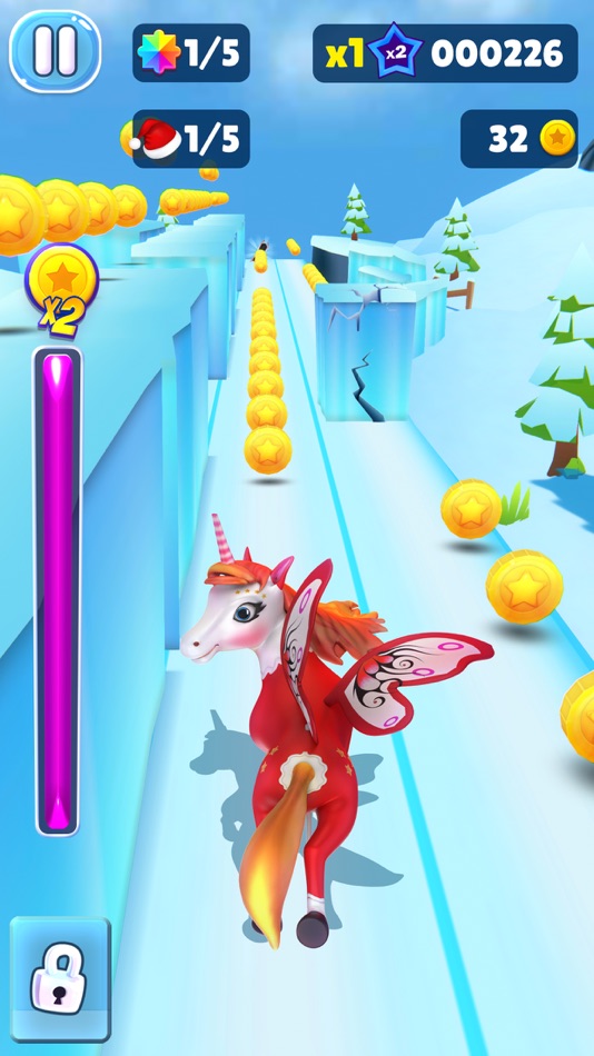 #7. Magical Pony - Unicorn Runner (iOS) Podle: BigCode Games Pvt Ltd