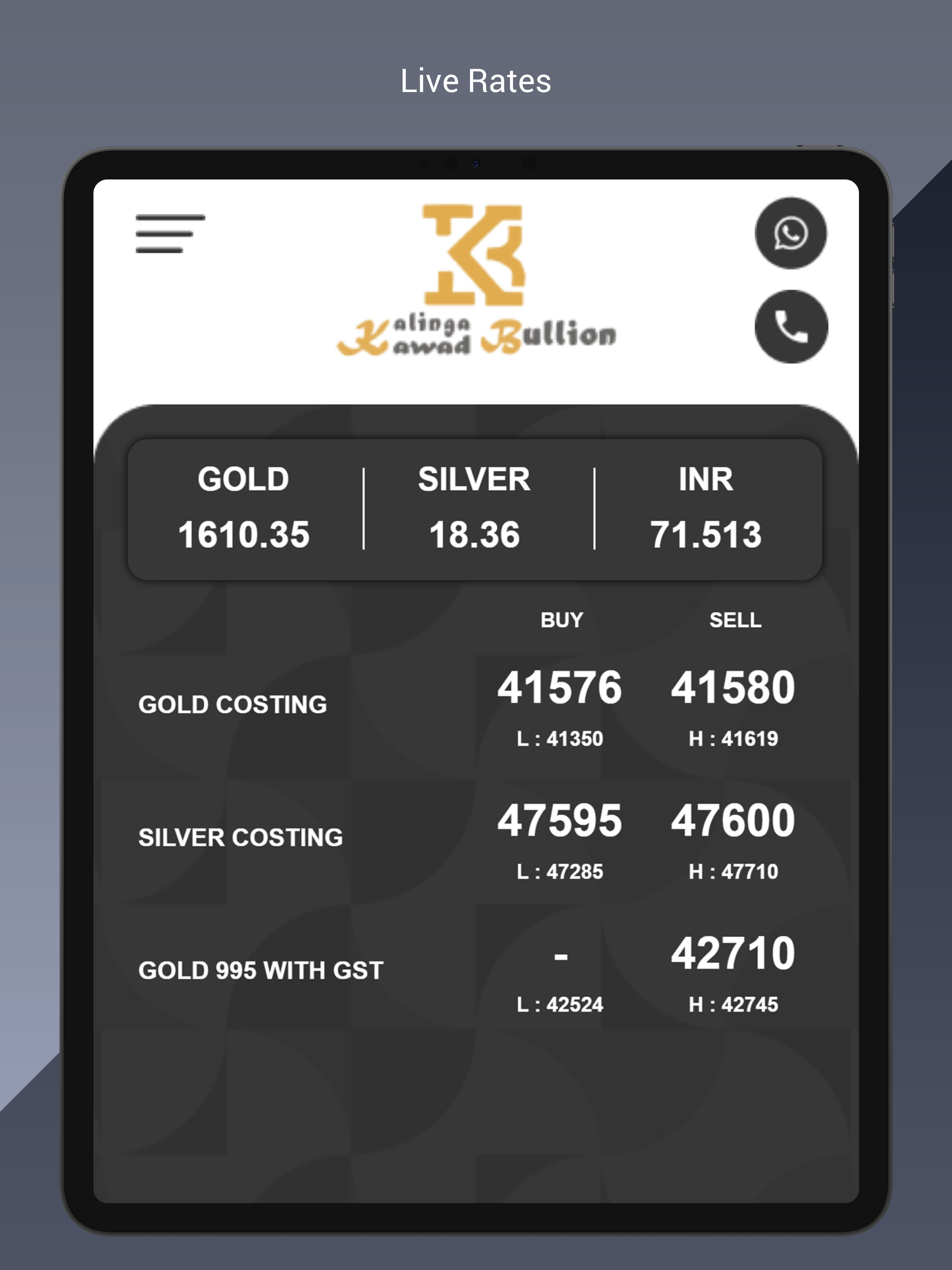 Kalinga Kawad Bullion
