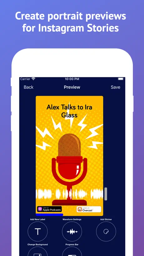 Podcast to Video preview maker