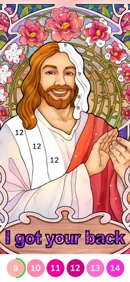 Game screenshot Bible Coloring Paint by Number mod apk