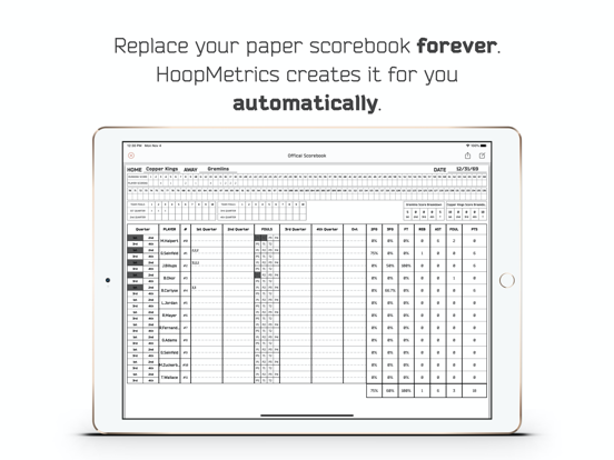 Screenshot #4 pour HoopMetrics | Basketball Stats