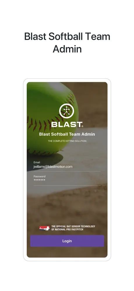 Blast Softball Team Admin