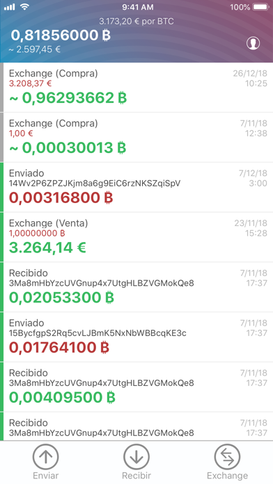 Screenshot #3 pour Bewallet - Monedero Bitcoin