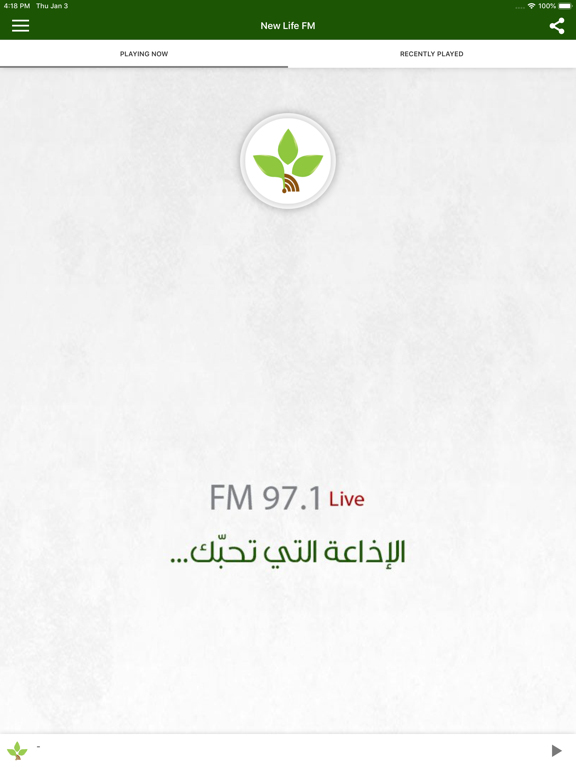 New Life FM iPad screenshot 1 - Music app