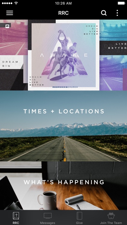 The Red Rocks Church App