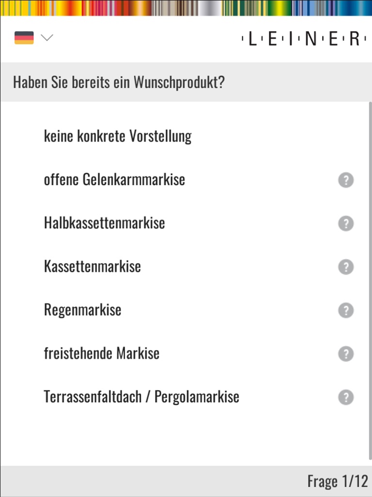 LEINER Markisenplaner & mehr screenshot 2