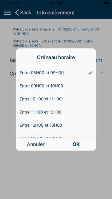 USEND Livraison Personnalisée Screenshot