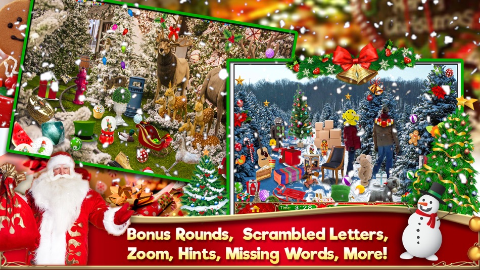 #4. Hidden Object Christmas Puzzle (iOS) โดย: Brainfull, LLC