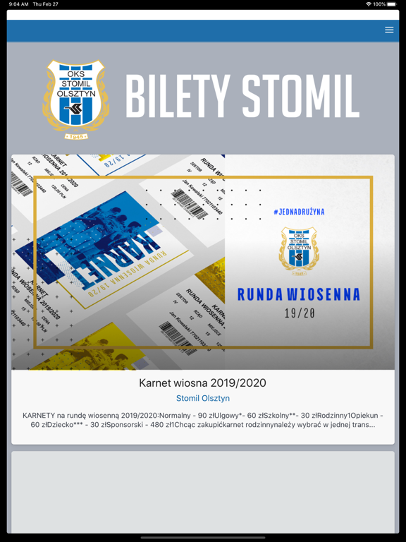 Screenshot #5 pour Stomil Olsztyn Bilety