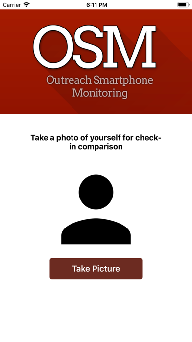 Outreach Smartphone Monitoring Screenshot
