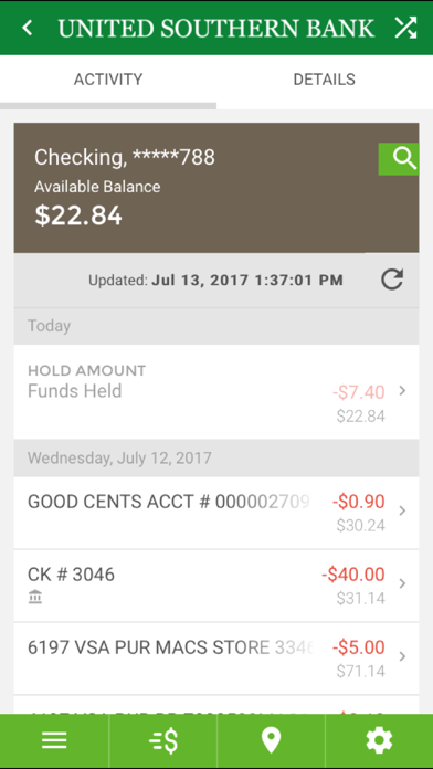 United Southern Bank KY Screenshot