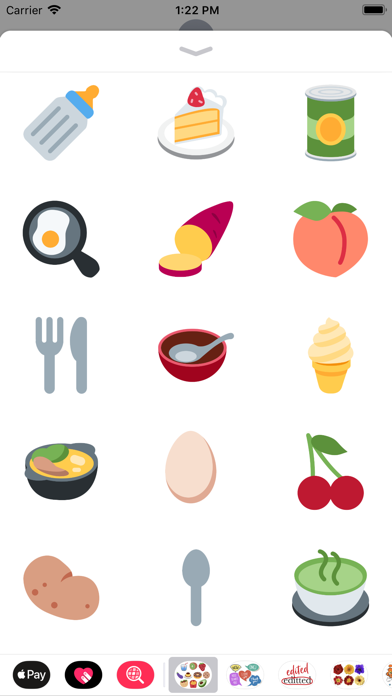 Screenshot #1 pour 100 Food Stickers