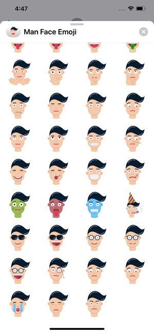 Man Face Emoji(圖2)-速報App