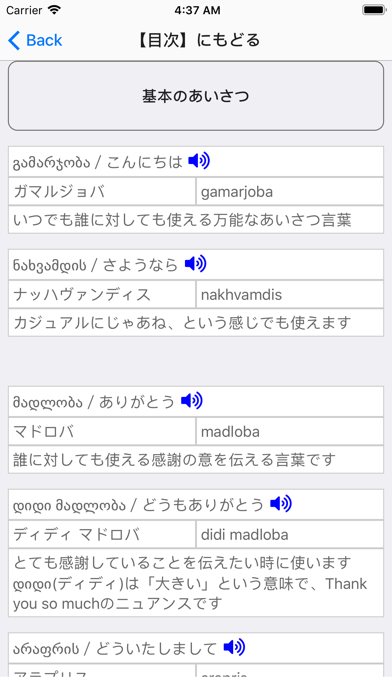 ジョージア語学習入門 screenshot1