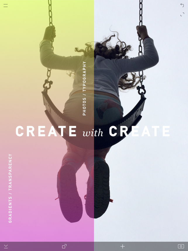 ‎CREATE: Graphic Design + Fonts Screenshot