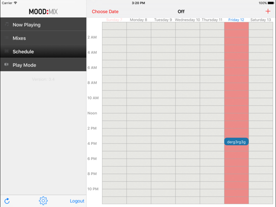 Mood:Mix iPad screenshot 4 - Music app
