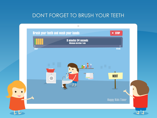 Happy Kids Timer: Home Chores iPad screenshot 3 - Education app
