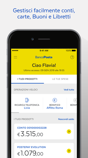 nuova app bancoposta