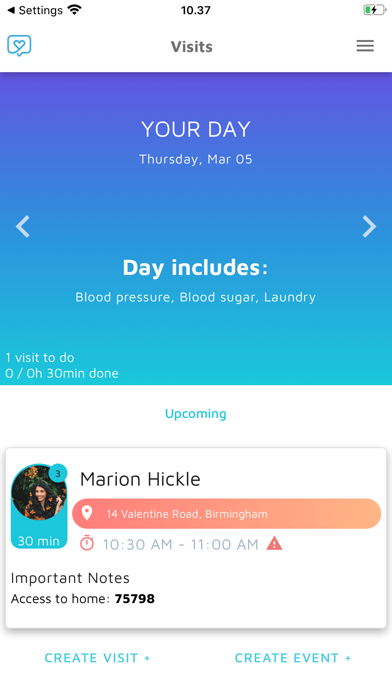 Nursebuddy for Carers Screenshot