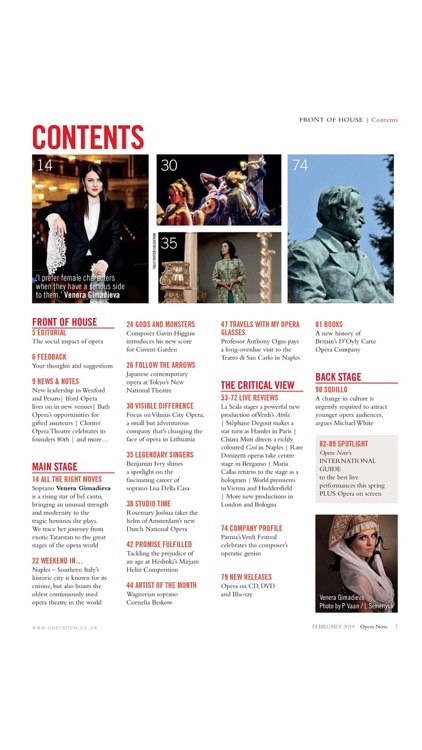 Opera Now Magazine