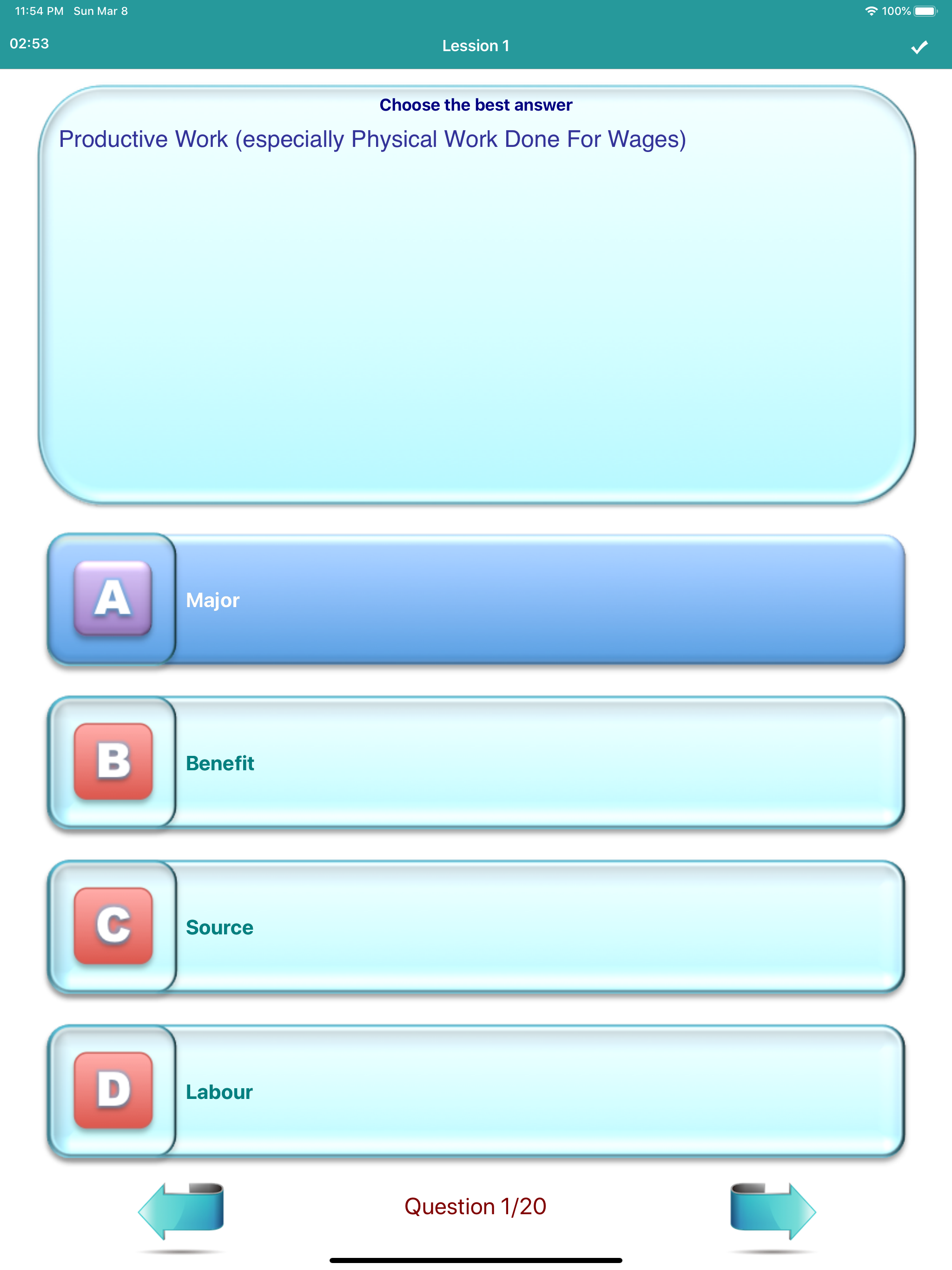 IELTS Vocabulary Test - Full screenshot 7