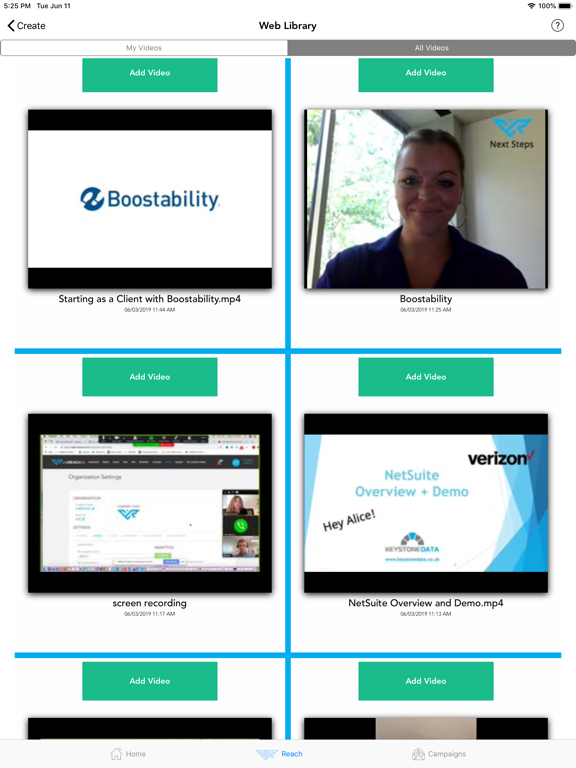 Reach by vidREACH iPad screenshot 5 - Business app