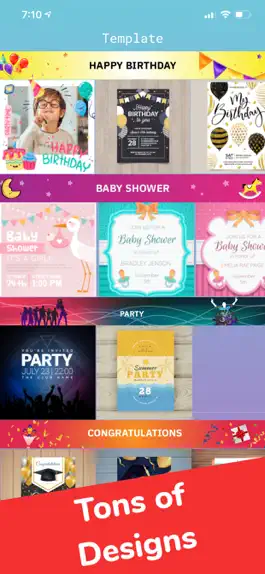 Game screenshot eCard: Invitation Maker hack