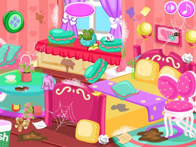 Princess Baby Doll House Clean-Up - Free Play & No Download