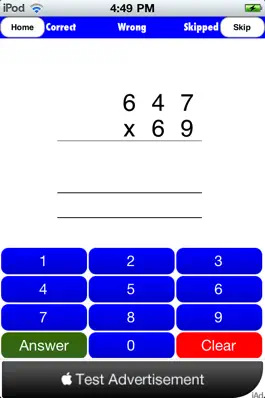 Game screenshot Long Multiplication Drills apk