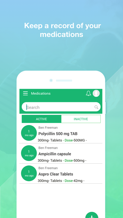 LifeCard PHR Screenshot