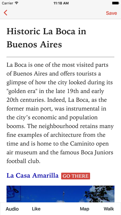 Screenshot #1 pour La Boca in Buenos Aires