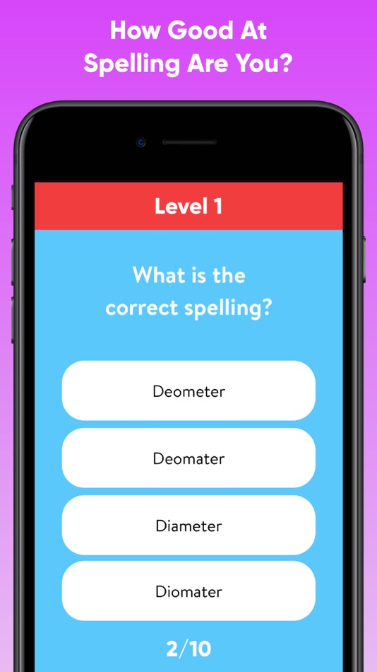 Spelling Test Quiz - Word Game - 8.1.0 - (iOS)
