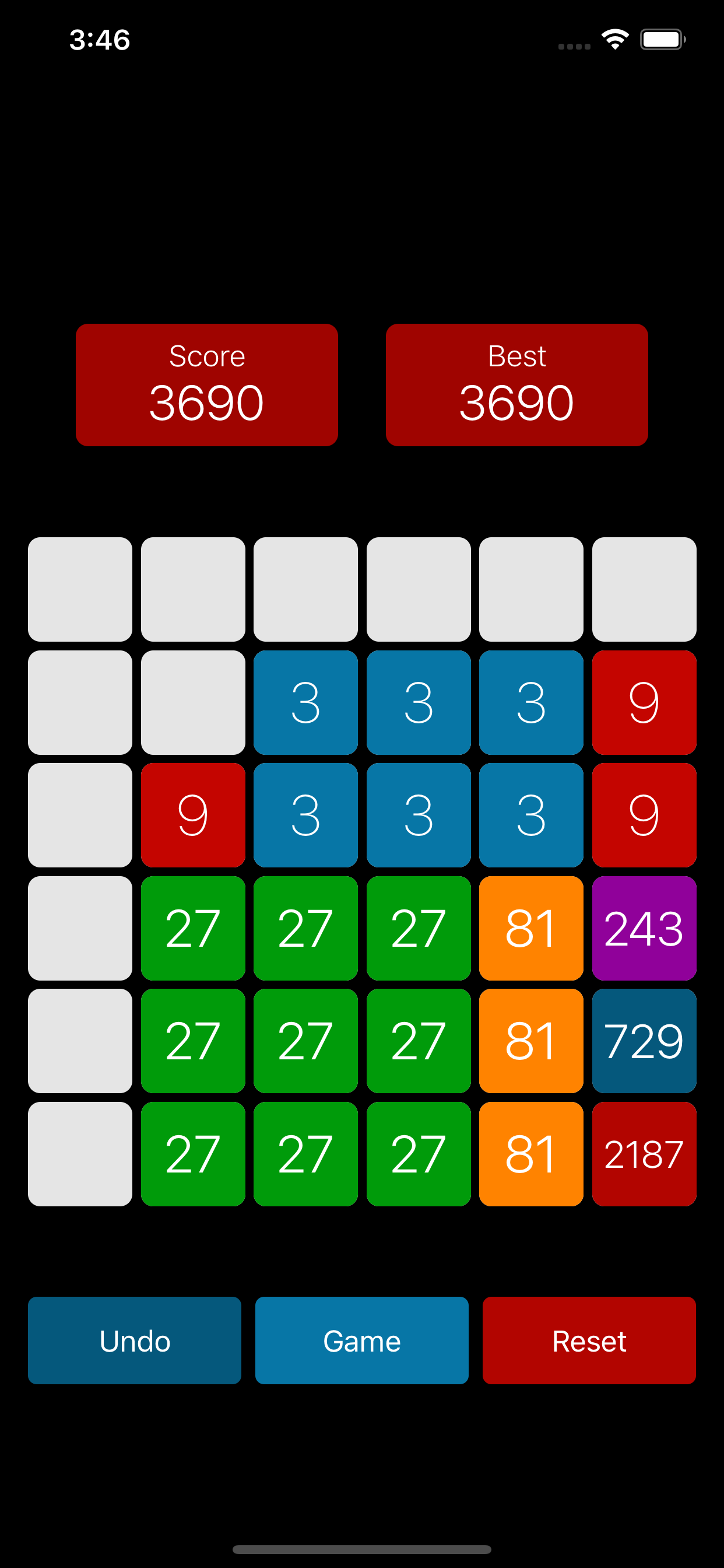 2187 Puzzle Game