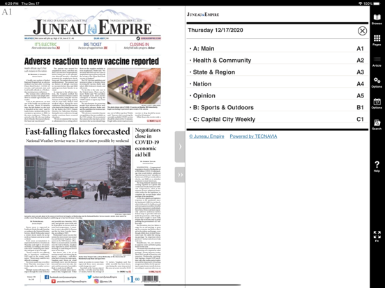 Juneau Empire iPad screenshot 4 - News app