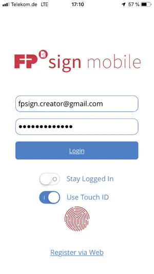 FP Sign mobile screenshot 1