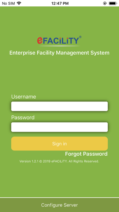 Screenshot #1 pour eFACiLiTY® Smart Facility App
