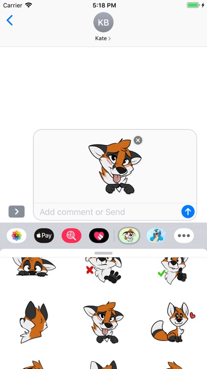 Fox Animal Stickers & Emojis