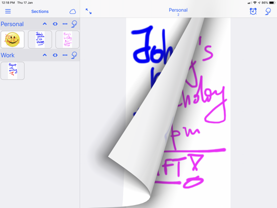 Screenshot #6 pour PocketJot - Handwritten Notes